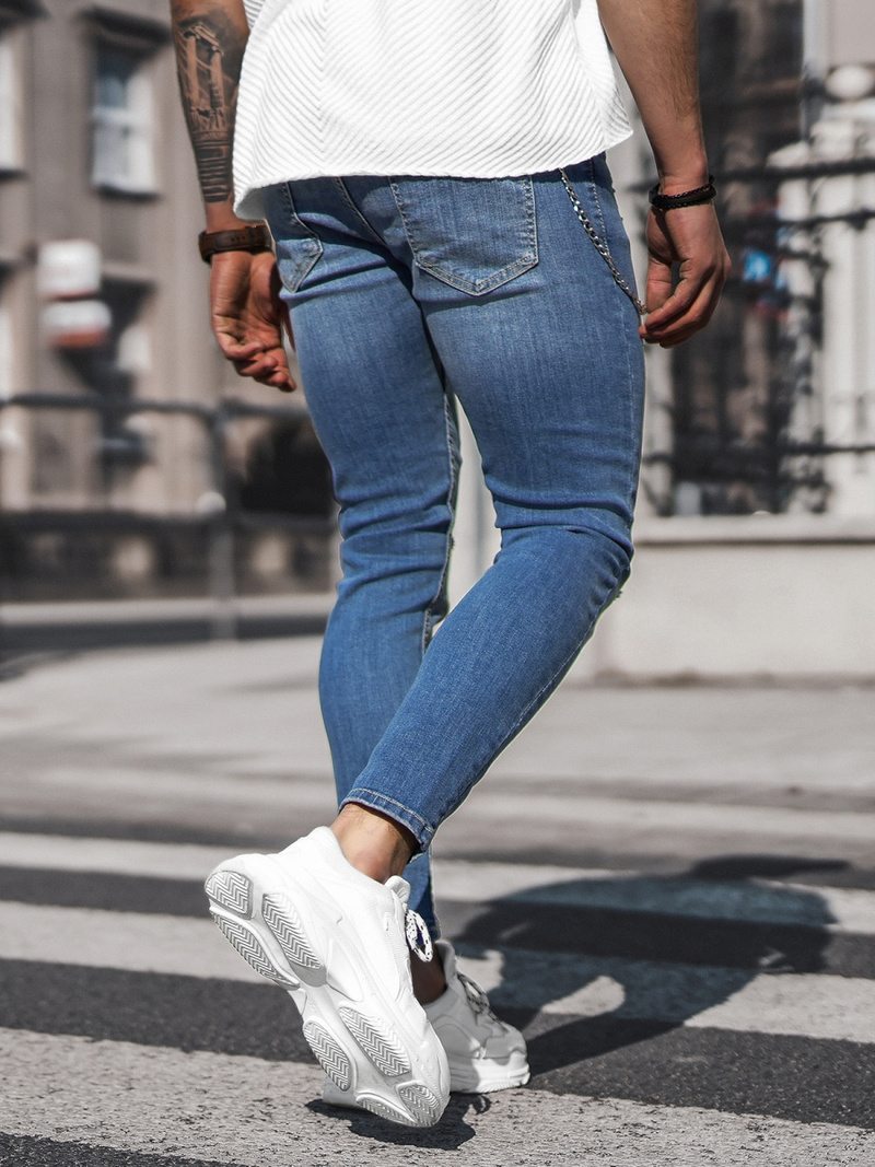 Mėlyni vyriški džinsai OZONEE DP/0058