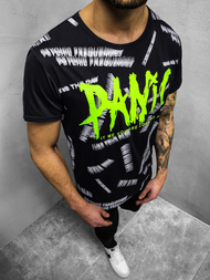 Juodi vyriški marškinėliai OZONEE JS/KS1998Z