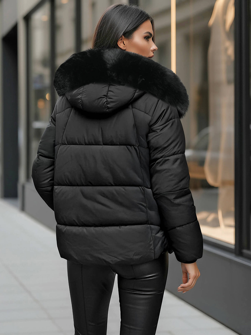 Juoda moteriška striukė OZONEE O/16M9179/392