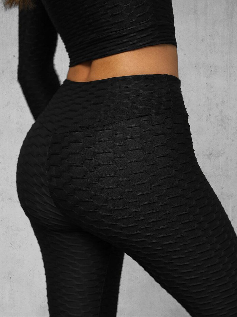 Juodas moteriškas sportinis dviejų dalių kostiumas OZONEE O/22060Z