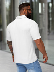 Balti vyriški polo marškinėliai OZONEE O/YN2/593