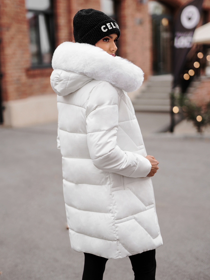 Baltas moteriška striukė OZONEE JS/16M9099/281