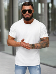 Baltas vyriški marškinėliai OZONEE JS/8T88/1Z