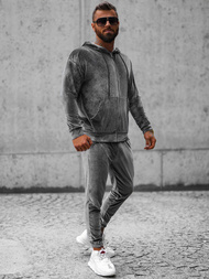 Pilkas vyriškas sportinis kostiumas OZONEE O/D8160/9157