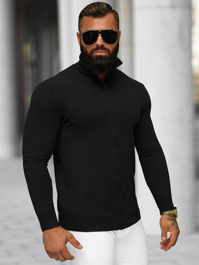 Tamsiai vyriškas megztinis OZONEE NB/MM6004/4Z