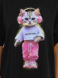 Juodi moteriški marškinėliai OZONEE DJ77423