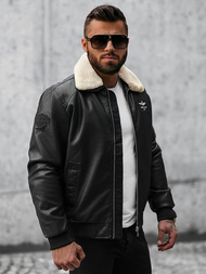 Juoda vyriška striukė OZONEE O/4811Z