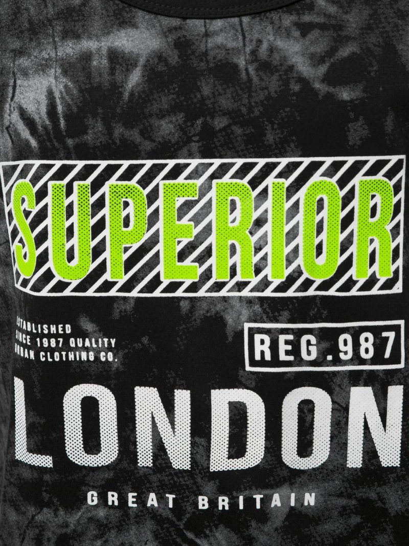 Juodi vyriški berankoviai marškinėliai OZONEE JS/SS11037