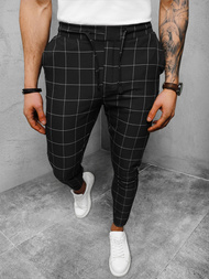 Juoda vyriškos chino kelnės OZONEE DJ/2278/22