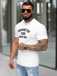 Baltas vyriški marškinėliai OZONEE NB/MT3134