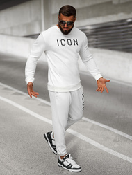 Baltos vyriškos sportinės kelnės OZONEE O/D9125Z