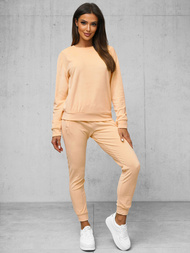 Lašiša žalsvos moteriškas veliūrinis sportinis kostiumas OZONEE O/8C1173/150Z