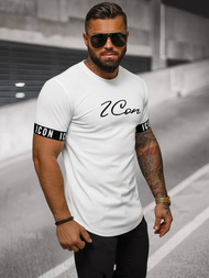 Baltas vyriški marškinėliai OZONEE O/T7578