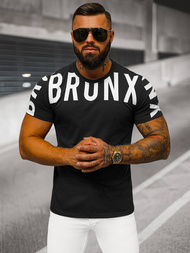 Juodi vyriški marškinėliai OZONEE O/8T1265/3