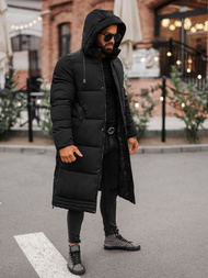 Juoda vyriška žieminė striukė OZONEE JS/19M1290/392