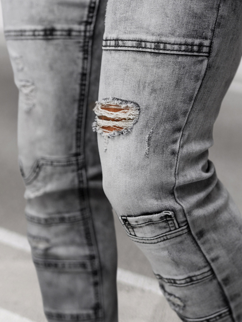 Grafitiniai vyriški džinsai OZONEE NB/MP0163N