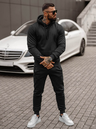 Juodas vyriškas sportinis kostiumas OZONEE JS/68C10381/3Z