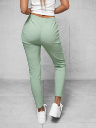 Mėtinės moteriškos chino kelnės OZONEE O/7737