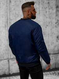 Tamsiai mėlyna vyriška striukė OZONEE JS/AK95Z