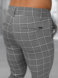 Tamsiai-grafitinės vyriškos chino kelnės OZONEE DJ/5522Z