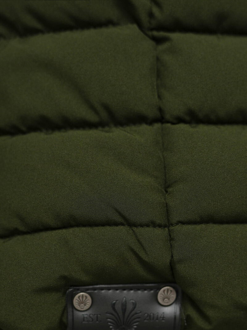 Rusvai žalsva moteriška striukė OZONEE O/W377