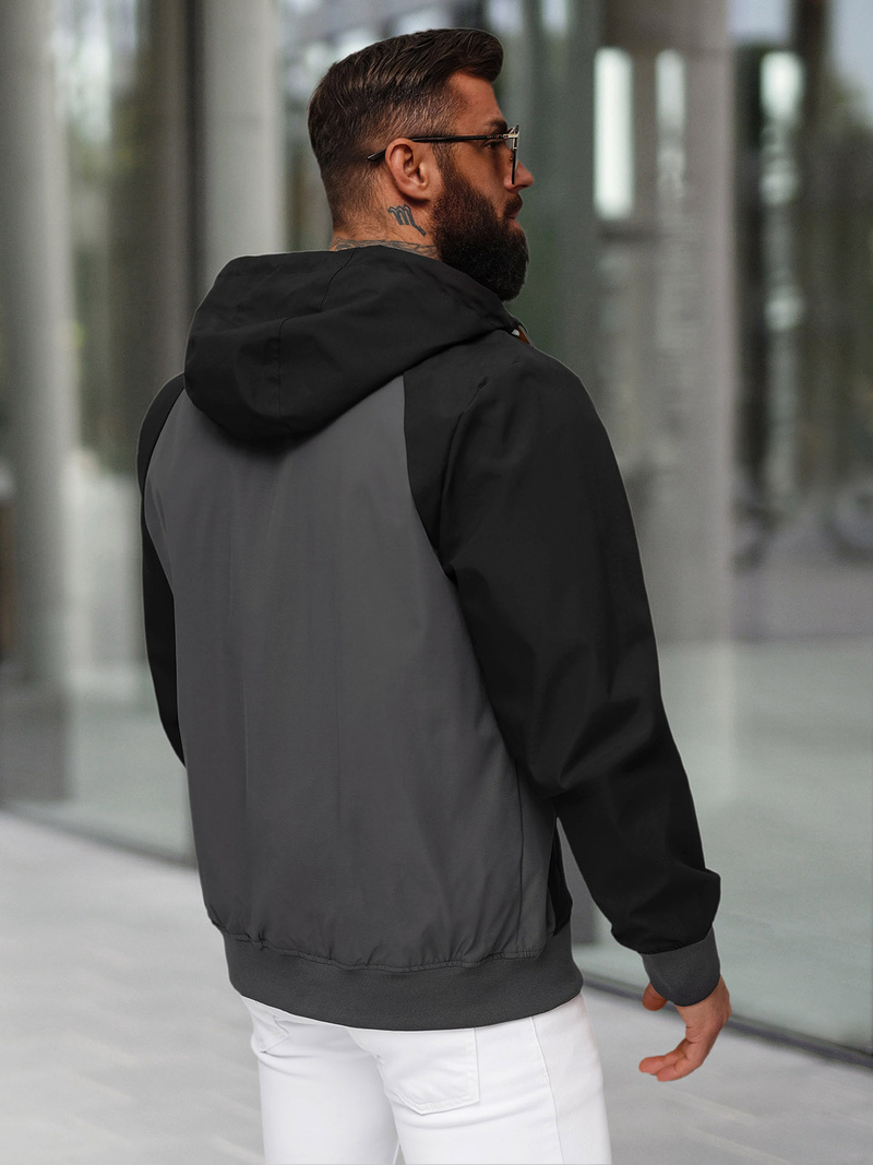 Juoda vyriška striukė OZONEE JS/5M3213/392