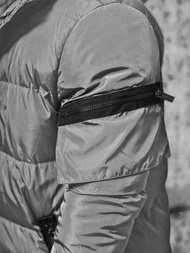 Pilka vyriška žieminė striukė OZONEE O/M799