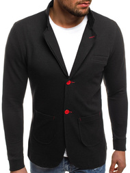 OZONEE MECH/2043 Juodas vyriškas švarkas