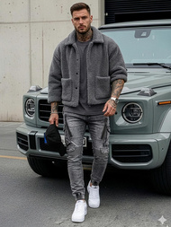 Grafitiniai vyriški džinsai OZONEE O/E10017Z