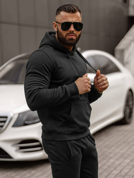 Juodas vyriškas sportinis kostiumas OZONEE JS/68C10381/3Z