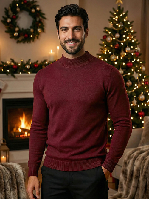 Bordinis vyriškas megztinis OZONEE V/V24503Z