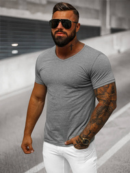 Grafitinis vyriški marškinėliai OZONEE JS/712007Z