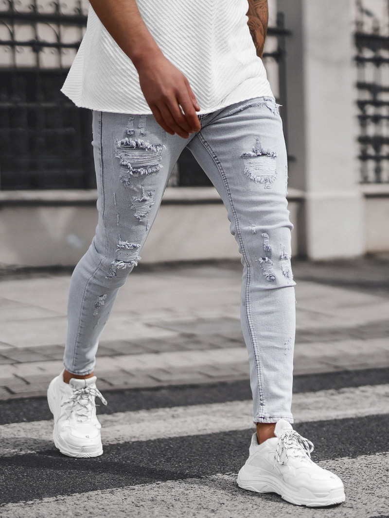 Pilki vyriški džinsai OZONEE DO/2460/1