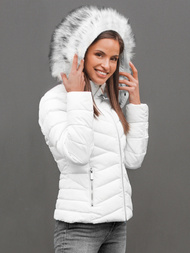 Balta moteriška striukė OZONEE O/DK024/10Z