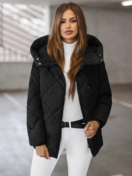 Juoda moteriška striukė OZONEE JS/5M3175/392Z