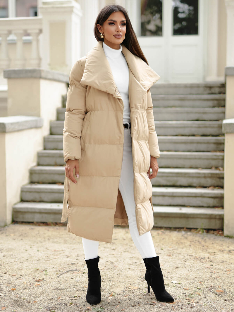 Smėlinė moteriška striukė OZONEE JS/M737/62Z