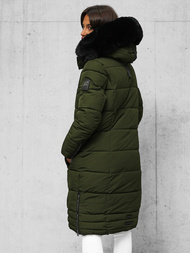 Rusvai žalsva moteriška striukė OZONEE O/W377