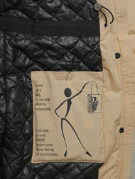 Smėlinis moteriška striukė OZONEE O/W377