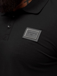 Juodi vyriški polo marškinėliai OZONEE NB/MT3124