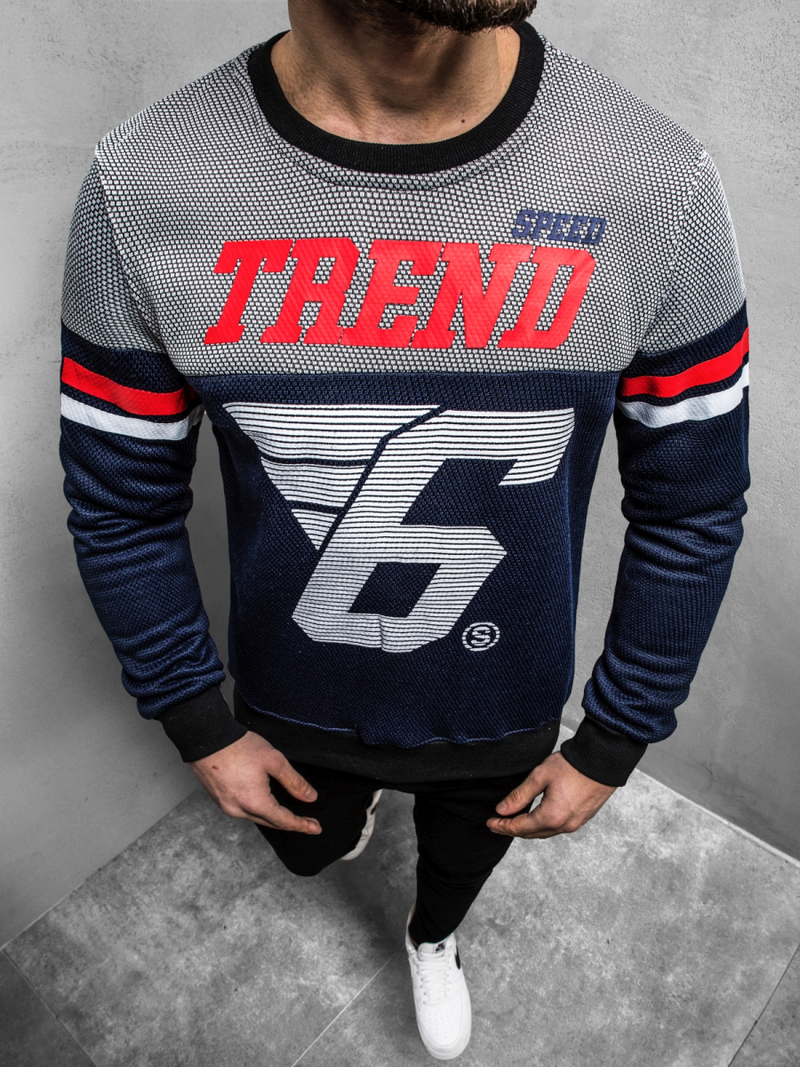 Granatinis vyriškas džemperis OZONEE JS/DD752Z