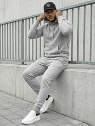 Pilkas vyriškas sportinis kostiumas OZONEE JS/68C10381/2Z