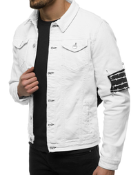 Balta vyriška džinso striukė OZONEE G/602