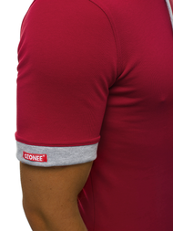 Bordiniai vyriški marškinėliai su gobtuvu OZONEE O/1273Z