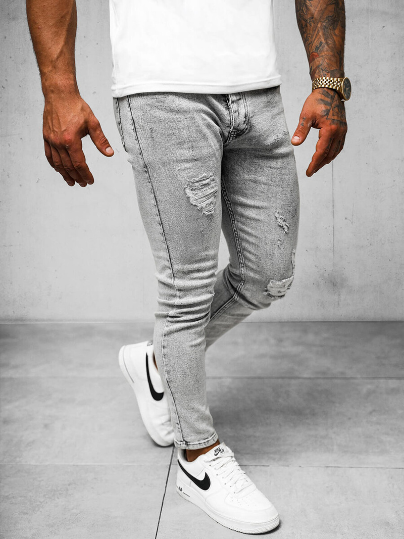 Pilki vyriški džinsai OZONEE O/2358/2