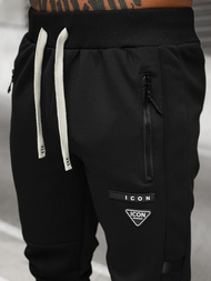 Juodas vyriškas sportinis kostiumas OZONEE O/LN11760