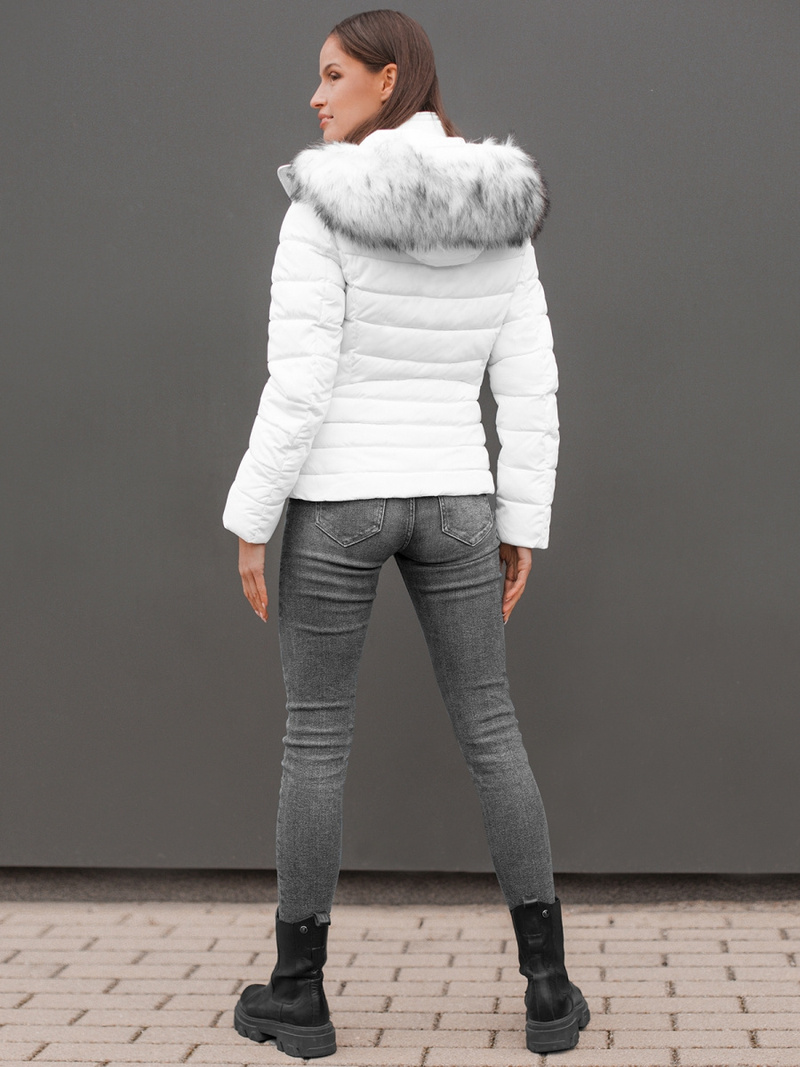 Balta moteriška striukė OZONEE O/DK024/10Z