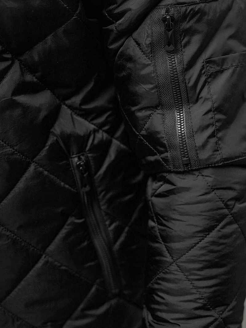 Juoda vyriška striukė OZONEE JS/8M986/392