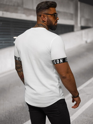 Baltas vyriški marškinėliai OZONEE O/T7578