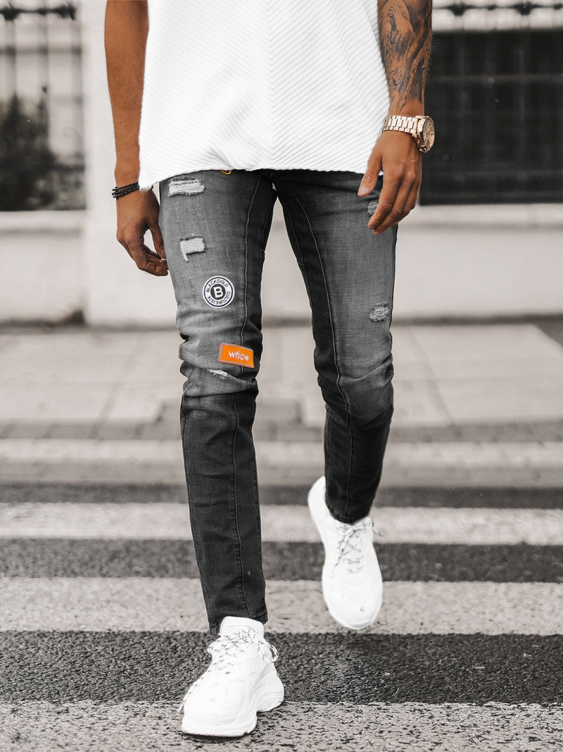 Juoda vyriški džinsai OZONEE NB/MP0047NZ