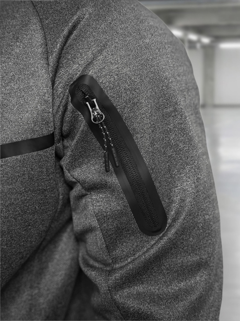 Grafitinis vyriškas sportinis kostiumas OZONEE JS/8C1966/5